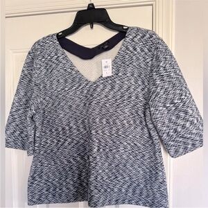 Ann Taylor v-neck knit Top women’s large NEW